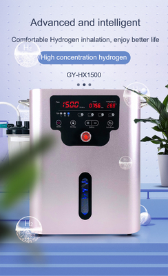 Υψηλή Inhaler ποσοστού ροής 1500ml H2 γεννήτρια αερίου παραγωγής μιγμάτων οξυγόνου υδρογόνου