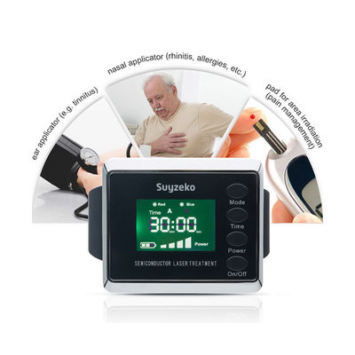 Φορητό ρολόι λέιζερ FDA για τη υψηλή πίεση αίματος, ιατρικός φυσικός εξοπλισμός θεραπείας