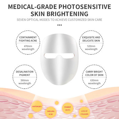 CE FDA πολλών χρήσεων μάσκα ομορφιάς φωτονίων του προσώπου για το κίτρινο θαμπό λαμπρό πρόσωπο