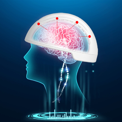 Ιατρικό διεγερτικό 810nm Transcranial PBM κράνος νευρώνων εγκεφάλου για το κράνος φυσιοθεραπείας εγκεφάλου επισκευής κυττάρων εγκεφάλου